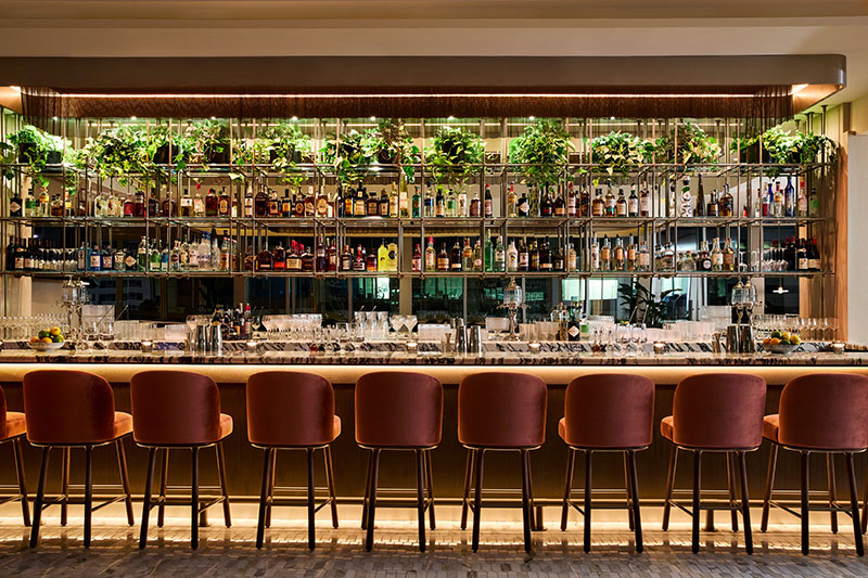 the bar at Astrea